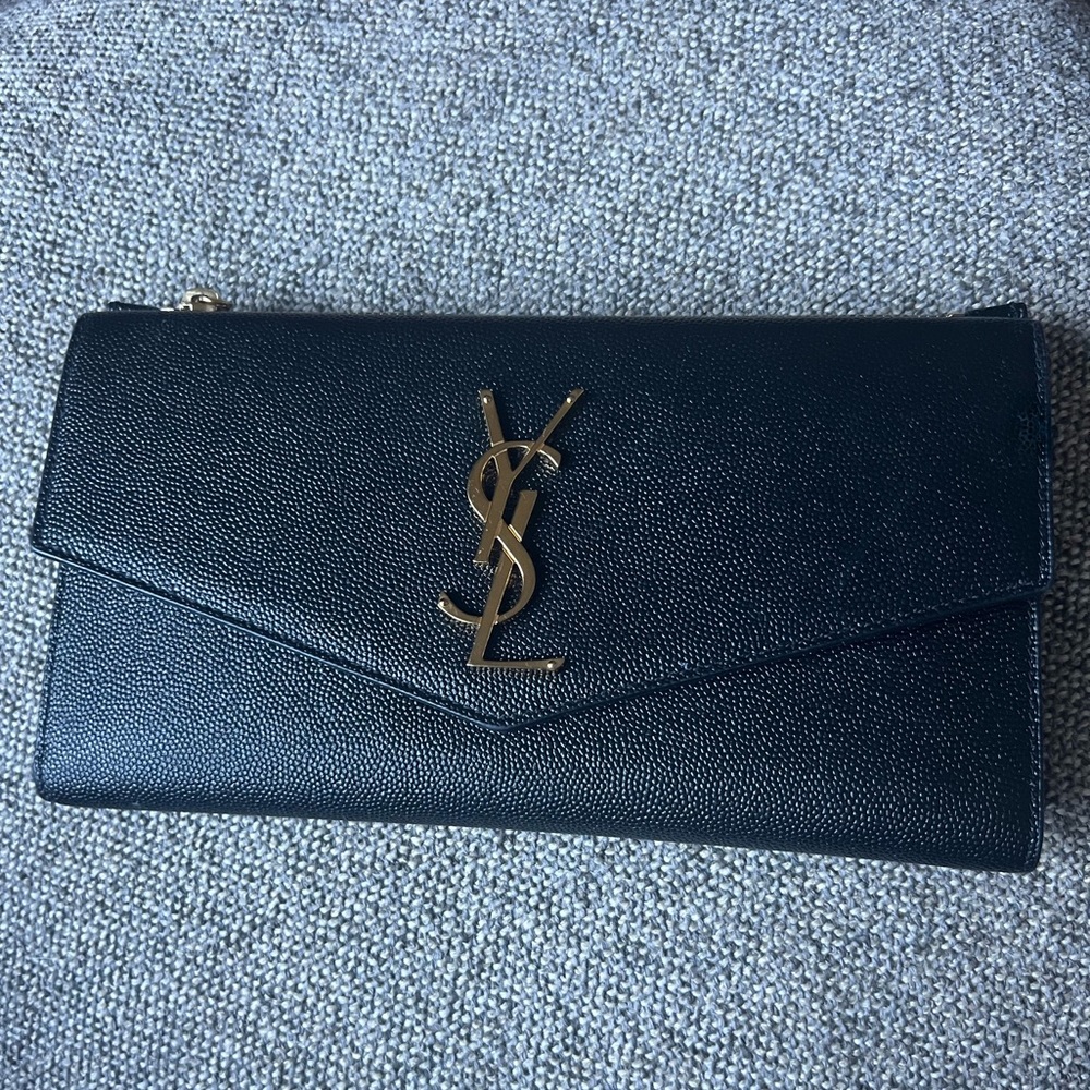 Barely used authentic YSL large wallet